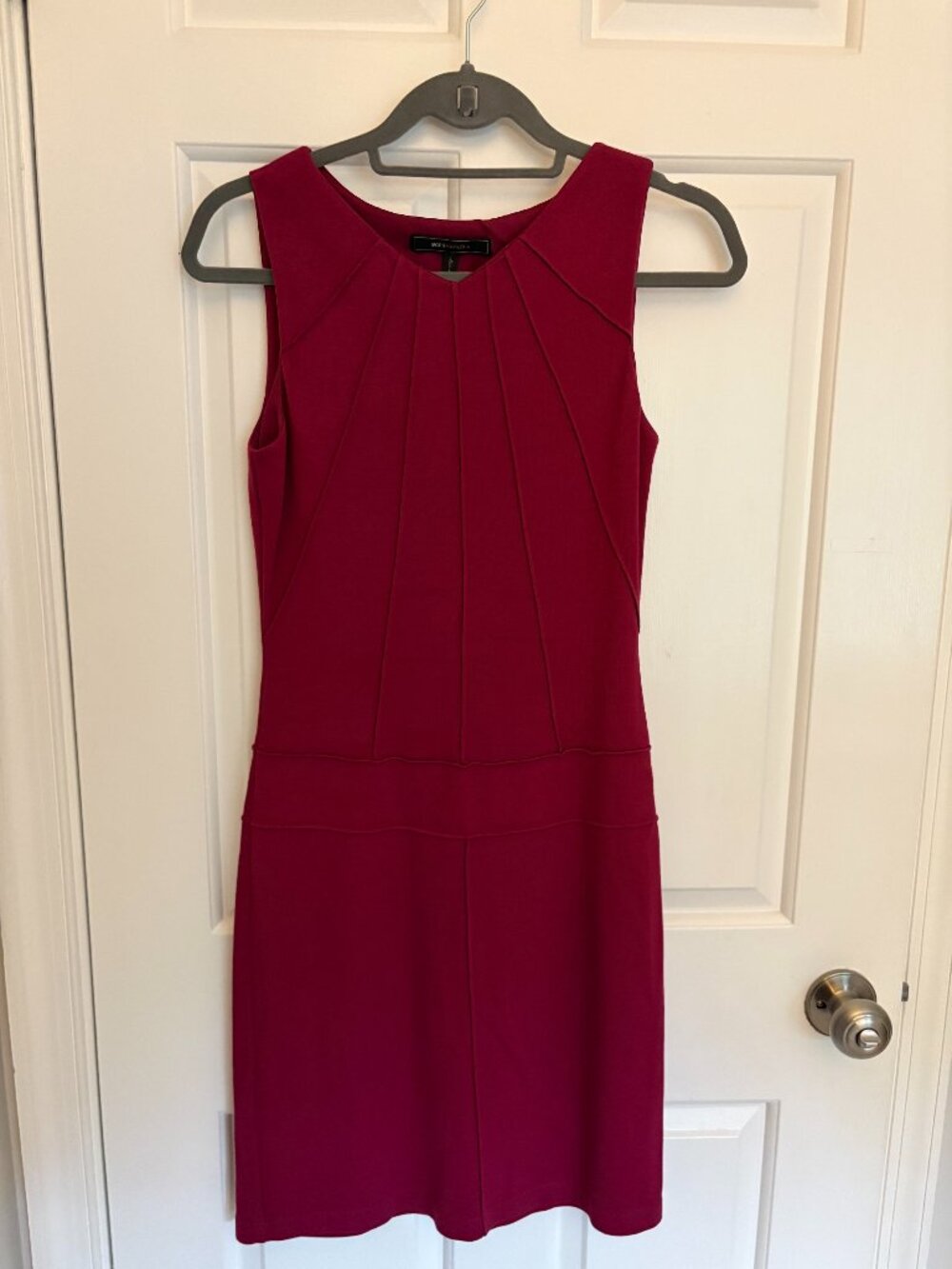 BCBG MaxAzria Cranberry color drop-waist dress size 2